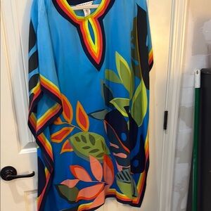 Trina Turk Vibrant Multicolor Kaftan Dress